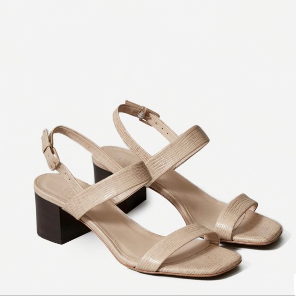 Everlane double strap block heel 6.5